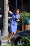 *EXCLUSIVE* Jennifer Lopez can't hold her Excitment on the set of "Parker"