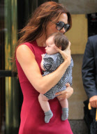 Victoria Beckham with beautiful new daughter Harper Seven