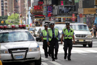 Erhöhte Sicherheitsmassnahmen: Polizisten vor dem 9/11-Jahrestag in New York City