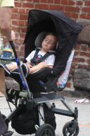 Johnny Knoxville and Family Shopping in SOHO
