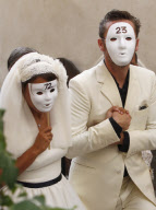 Emma de Caunes and Jamie Hewlett's wedding in Saint-Paul de Vence in the South of France.