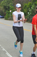 Anne Hathaway and Adam Shulman Hike at Runyon Canyon