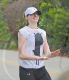 Anne Hathaway and Adam Shulman Hike at Runyon Canyon
