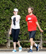 Anne Hathaway and Adam Shulman Hike at Runyon Canyon