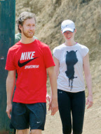 Anne Hathaway and Adam Shulman Hike at Runyon Canyon
