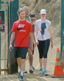 Anne Hathaway and Adam Shulman Hike at Runyon Canyon