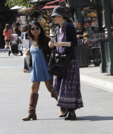 Winona Ryder with her assistant goes shopping