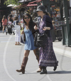 Winona Ryder with her assistant goes shopping