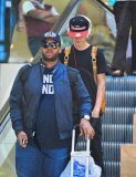 Justin Bieber Arrives with his Head Down