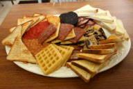 Man becomes first person to eat world's biggest English breakfast, Corby, Northamptonshire, Britain - 12 Sep 2011