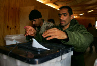 Iraq Security Forces Cast Ballots
