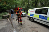 Miners trapped 300ft underground in a coalmine at Cilybebyll, near Pontardawe, Wales, Britain - 15 Sep 2011