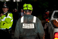 Miners trapped 300ft underground in a coalmine at Cilybebyll, near Pontardawe, Wales, Britain - 15 Sep 2011