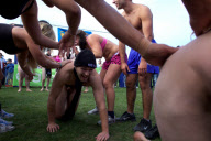 The Dunedin-based Nude Blacks V the Spanish Conquistadores  in an 'unofficial' curtain raiser to the Rugby World Cup match between Argentina and England in Dunedin.  New Zealand,