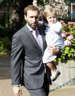 Dutch royal family members attend the baptism of Paola Cecilia Laurentien ten Cate