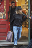 Jennifer Aniston and Justin Theroux buy kitchenware in matching attire NO MAKE UP