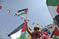 MIDEAST-RAMALLAH-PALESTINE-UN FUll MEMBERSHIP BID-RALLY 