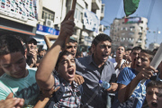 MIDEAST-RAMALLAH-PALESTINE-UN FUll MEMBERSHIP BID-RALLY 