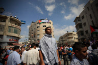 MIDEAST-RAMALLAH-PALESTINE-UN FUll MEMBERSHIP BID-RALLY 