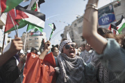 MIDEAST-RAMALLAH-PALESTINE-UN FUll MEMBERSHIP BID-RALLY 