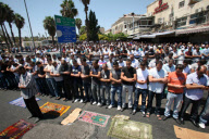 Zusammenstösse zwischen israelischen Streitkräften und Muslime vor dem Damaskus Tor in Jerusalem