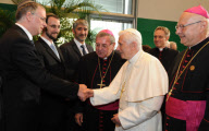 Papstbesuch: Papst Benedikt XVI trifft sich mit Vertretern der jüdischen Gemeinde im Deutschen Bundestag