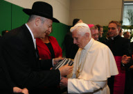 Papstbesuch: Papst Benedikt XVI trifft sich mit Vertretern der jüdischen Gemeinde im Deutschen Bundestag
