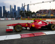 SINGAPORE-F1-GRAND PRIX-FIRST PRACTICE SESSION