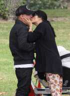 Selma Blair Plants One On Her Man