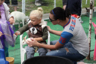 Zuma Rossdale has a fun-filled day at the Farmers Market