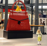 World's largest Lego handbag at Designer Outlet Village in Swindon, Britain - 24 Sep 2011