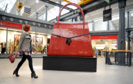 World's largest Lego handbag at Designer Outlet Village in Swindon, Britain - 24 Sep 2011