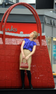 World's largest Lego handbag at Designer Outlet Village in Swindon, Britain - 24 Sep 2011