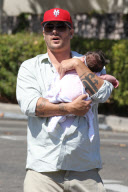 **ABSOLUTELY NO WEB USE, MUST CALL FOR PRICING** *EXCLUSIVE* Kevin and Victoria take Jordan Kay for a Santa Barbara Stroll