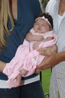 **ABSOLUTELY NO WEB USE, MUST CALL FOR PRICING** *EXCLUSIVE* Kevin Federline and Victoria Prince introduce Jordan Kay Federline