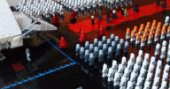 Star Wars Fan builds gigantic LEGO movie scene