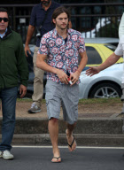 Ashton Kutcher Brings Out His Undying Modeling Skills