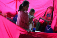 PHILIPPINES-BULACAN-TYPHOON NESAT-FLOOD-EVACUEES