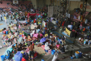 PHILIPPINES-BULACAN-TYPHOON NESAT-FLOOD-EVACUEES
