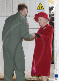 Queen Elizabeth II shown Sea King helicopter by Prince William at RAF Valley, Anglesey, Wales, Britain - 01 Apr 2011
