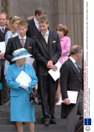 SIR JOHN MILLS AT THE SERVICE FOR QUEEN MOTHER AT ST. PAULS CATHEDRAL. LONDON BRITAIN