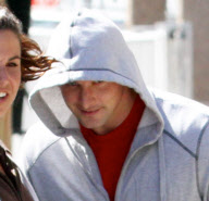 Alex Pettyfer gets cheeky on set