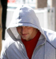 Alex Pettyfer gets cheeky on set