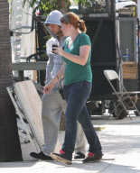 Alex Pettyfer gets cheeky on set