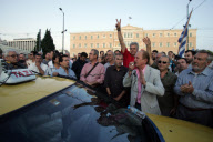 GREECE-ATHENS-TAXI DRIVERS-PROTEST
