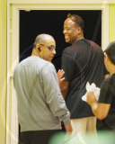 Dr. Conrad Murray Visits the Salon for a Pedicure