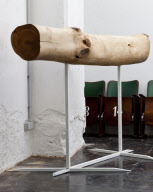 iTree - A iPod and iPhone docking station made out of a tree trunk, Graz, Austria - Sep 2011