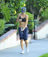 Elisabetta Canalis Hikes Runyon Canyon