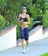 Elisabetta Canalis Hikes Runyon Canyon