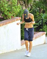 Elisabetta Canalis Hikes Runyon Canyon